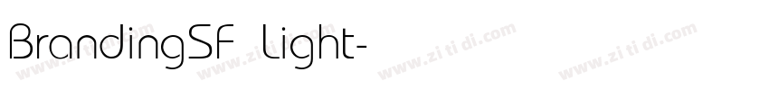 BrandingSF Light字体转换